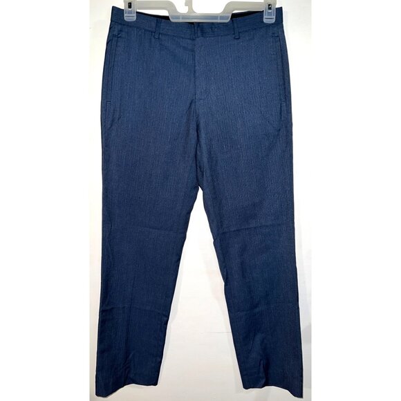 Calvin Klein Mens Slim Fit Non Iron Infant nite Cool Blue Chino Pants 30X30 - Picture 1 of 3